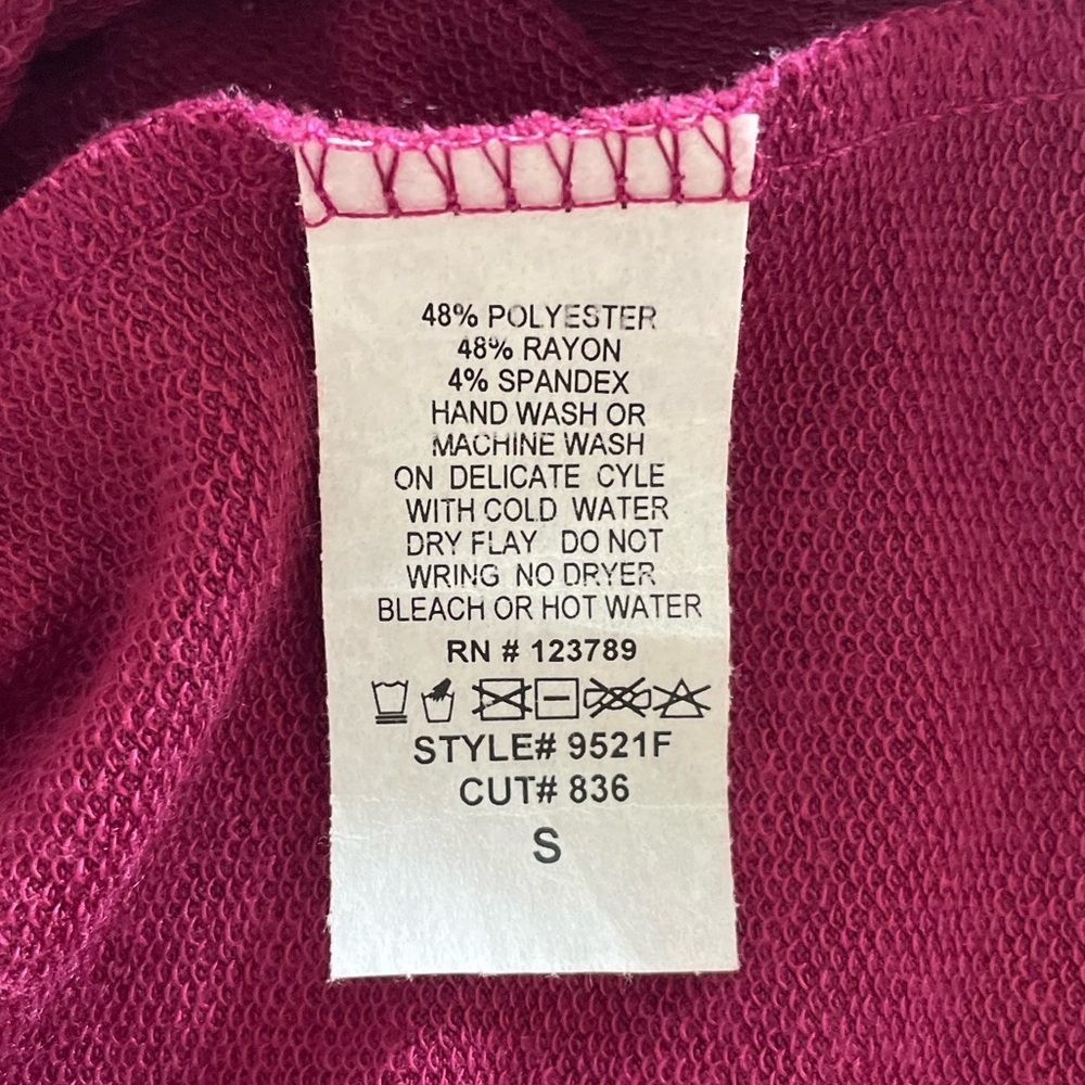 🚨NWT Francesca’s Alya Shirt Dress Womens S Burgundy 3/4 Bell Sleeve Flowy Casual - Picture 13 of 14